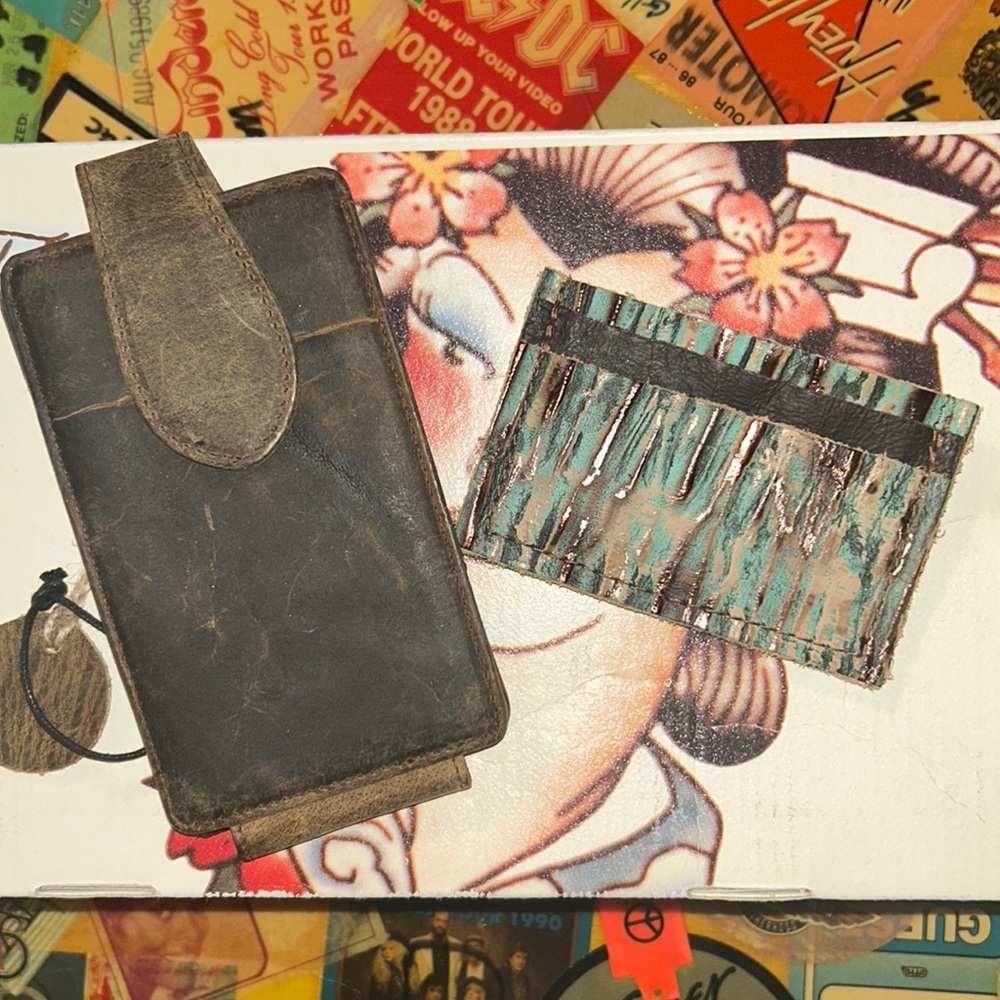 Leather Phone case && ID wallet!!